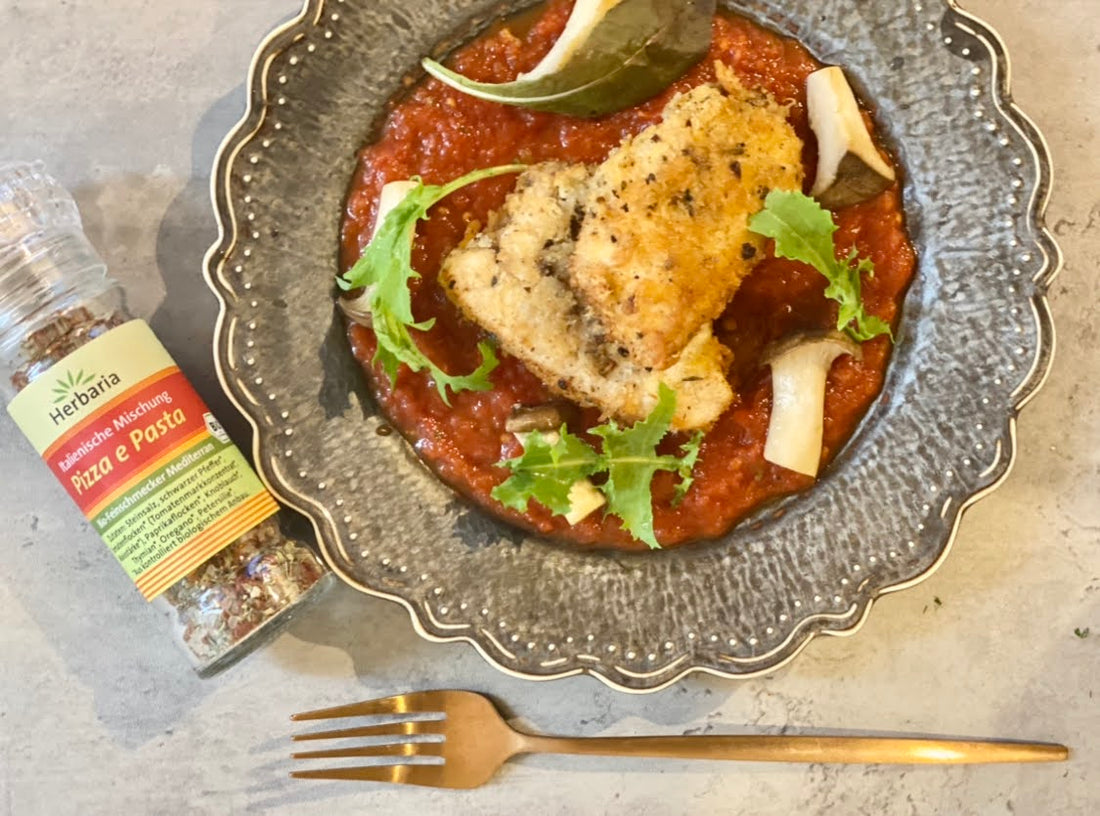 旬魚のフリットと焼き野菜 ハーブ香るトマトソース🍅